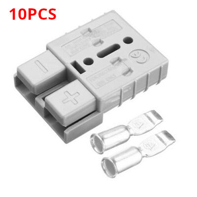 10 gab Anderson kontaktdakšas savienotājam 50a 6awg Caravan Trailer Solar 4x4 kravas automašīnai, kas piemērota Anderson iekrāvēja akumulatora savienotājam