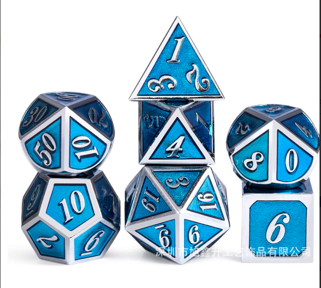 D8 D10 D12 D20 tsingisulamist mitmetahuline täringukomplekt lauamängu jaoks