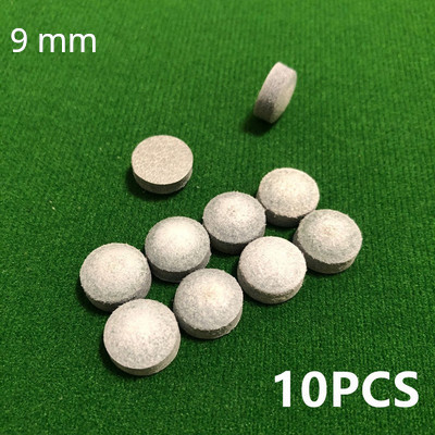 10 vnt. 9/10/11/13 mm biliardo pulo lazdos antgaliai M kietumo biliardo snukerio lazdos antgalis biliardo lazdos priedai