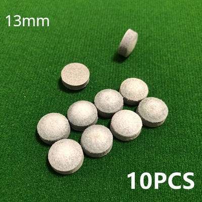 10 vnt. 9/10/11/13 mm biliardo pulo lazdos antgaliai M kietumo biliardo snukerio lazdos antgalis biliardo lazdos priedai