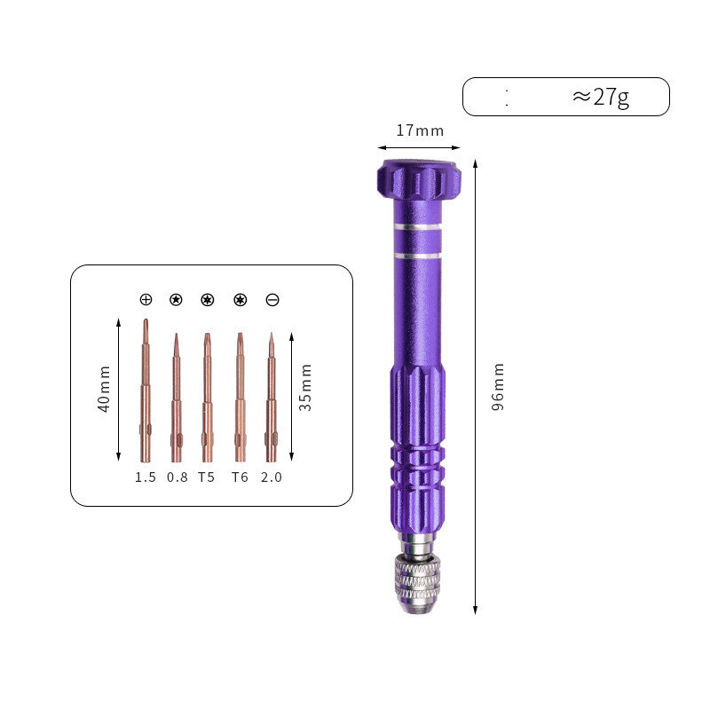 5 vienā Briļļu skrūvgriezis Daudzfunkciju rokas instrumenti Brilles Skrūvgriezis Saulesbrilles Pulksteņa tālruņa remonta komplekts