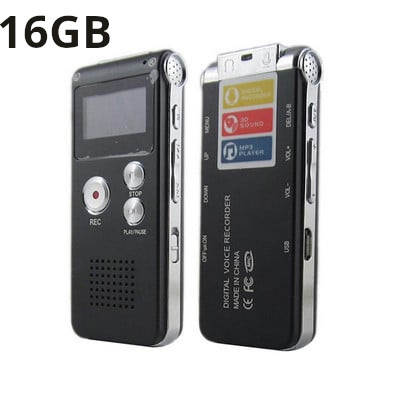 8GB/16GB/32GB Цифров диктофон Професионален мини звуков аудио рекордер Професионален диктофон MP3 плейър