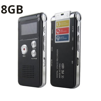 8GB/16GB/32GB Цифров диктофон Професионален мини звуков аудио рекордер Професионален диктофон MP3 плейър