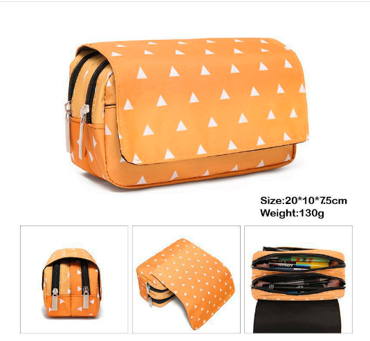 Korejas dēmonu slepkava Kimetsu No Yaiba zīmuļu futrāļi meitenēm, zēniem, pielāgoti Anime Manga liela izmēra glabāšanas pildspalvu kastes soma skolas piederumi