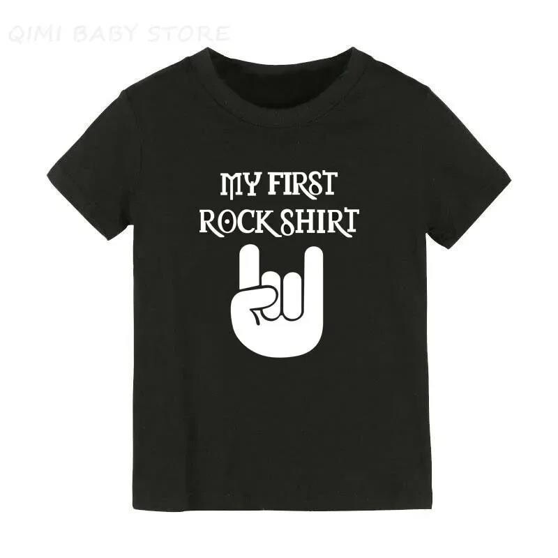 Born To Rock Παιδικό μπλουζάκι για αγόρια για κορίτσια Unisex βρεφικά ρούχα Cool μπλουζάκια σε στυλ μόδας Παιδικά καλοκαιρινά κοντομάνικα γραφικά μπλουζάκια