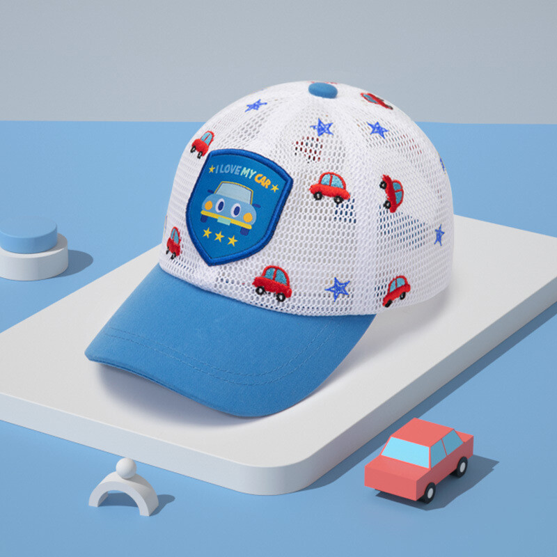 Animacinių filmų automobilinė beisbolo kepurė vaikams pavasario vasara kūdikių kepurė Kvėpuojanti lauko paplūdimio kepurė mergaitėms berniukams