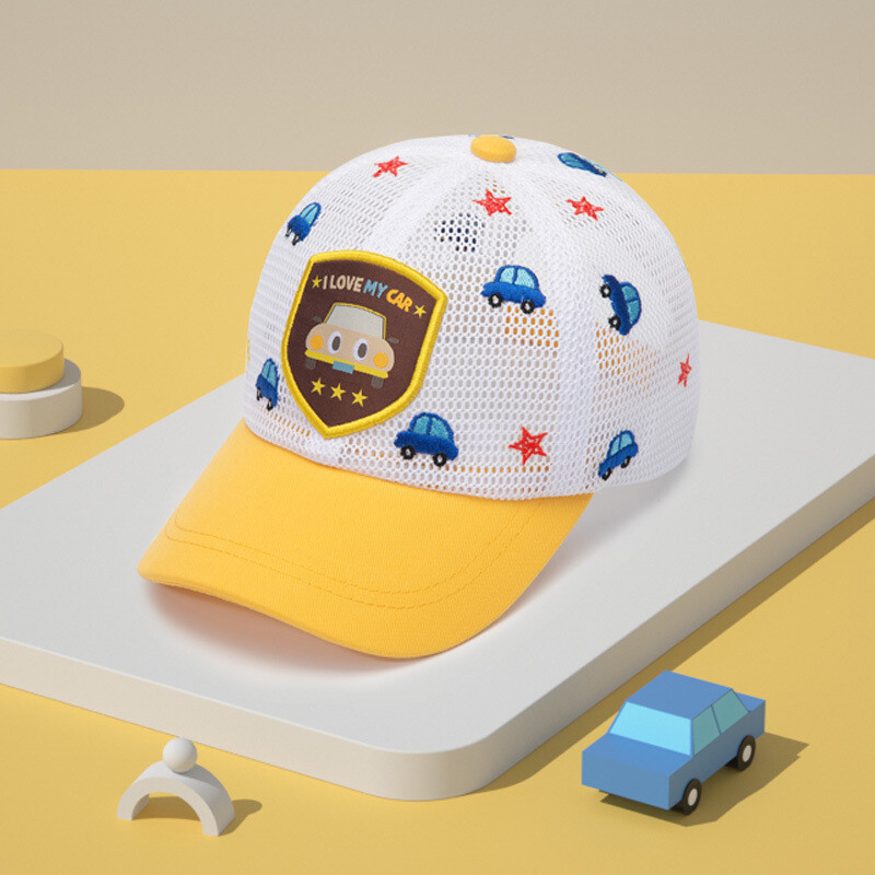 Animacinių filmų automobilinė beisbolo kepurė vaikams pavasario vasara kūdikių kepurė Kvėpuojanti lauko paplūdimio kepurė mergaitėms berniukams