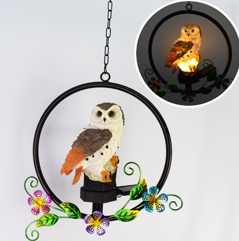 Napelemes LED lámpa kültéri napelemes bagoly állati lámpa Napelemes kerti lámpák Napenergiával működő kerti dekorációs lámpa Vízálló napelemes lámpák