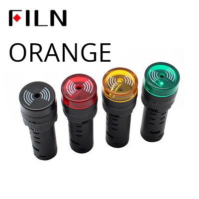 Pertraukiamo garso ir blykstės garso ir šviesos signalas ED16-22SM signalizacijos įrenginys 22MM 12V 24V 110V 220V.