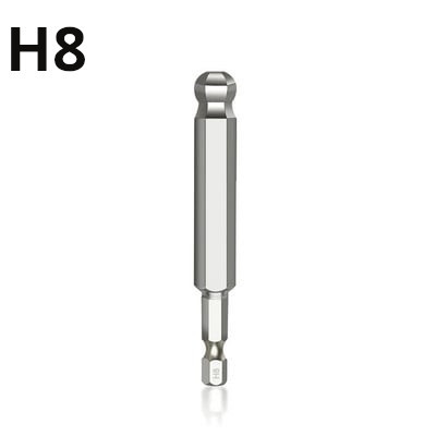 Εξάγωνο μύτη κατσαβιδιού με σφαίρα από κράμα χάλυβα 65 mm H2 H2.5 H3 H4 H5 H6 H8 Μαγνητική μύτη οδήγησης για οικιακά εργαλεία χειρός αυτοκινήτου