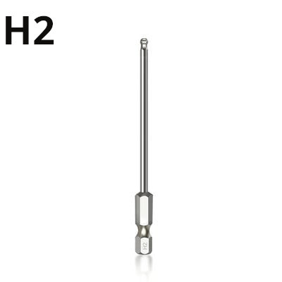 Εξάγωνο μύτη κατσαβιδιού με σφαίρα από κράμα χάλυβα 65 mm H2 H2.5 H3 H4 H5 H6 H8 Μαγνητική μύτη οδήγησης για οικιακά εργαλεία χειρός αυτοκινήτου