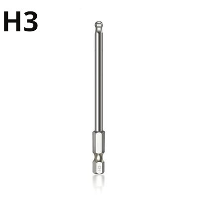 Εξάγωνο μύτη κατσαβιδιού με σφαίρα από κράμα χάλυβα 65 mm H2 H2.5 H3 H4 H5 H6 H8 Μαγνητική μύτη οδήγησης για οικιακά εργαλεία χειρός αυτοκινήτου