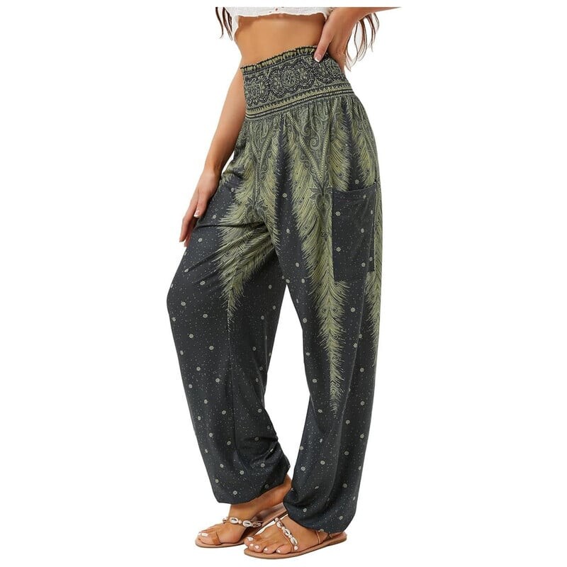 Trend Boho lahtised naiste püksid vabaaja hipipüksid kottis Aladdin Harem püksid joogapüksid hubased jooga säärised pantalones de mujer