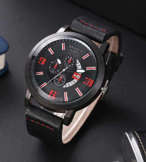 SOKI Digitalni kalendar s velikim brojčanikom Muški sat Ležerni modni Kreativni sat s remenom Kvarcni sat Eksplozivan stil reloj hombre