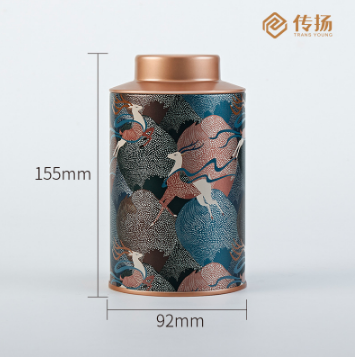 95AA teekanister säilituskarbiga plekkpudel lahtiste lehtede tee kohviubade hoidmiseks. Koduperenaise kingitus