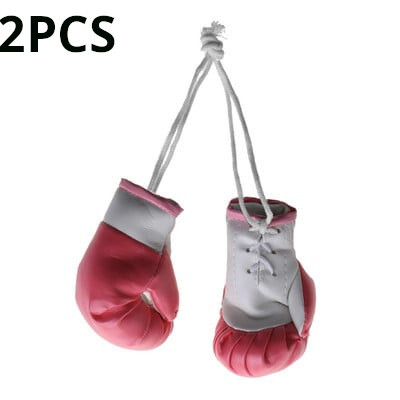 Mini Boxing Gloves Miniature Punching Gloves Κρεμαστό μενταγιόν αυτοκινήτου Κρεμαστό γάντια του μποξ Μοντέλο Διακόσμηση Καθρέφτες οπισθοπορείας Styling