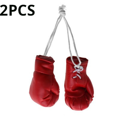 Mini Boxing Gloves Miniature Punching Gloves Κρεμαστό μενταγιόν αυτοκινήτου Κρεμαστό γάντια του μποξ Μοντέλο Διακόσμηση Καθρέφτες οπισθοπορείας Styling