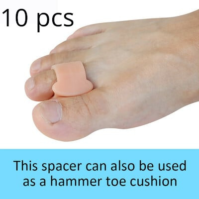 Pexmen 2/4/10Pcs Soft Gel Toe Separators Toe Spacers Bunion Corrector για επικάλυψη Hallux Valgus και Hammertoe Foot Care Tool