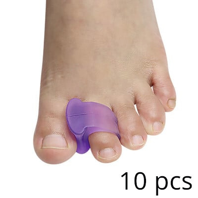Pexmen 2/4/10Pcs Soft Gel Toe Separators Toe Spacers Bunion Corrector για επικάλυψη Hallux Valgus και Hammertoe Foot Care Tool