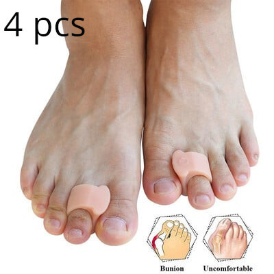 Pexmen 2/4/10Pcs Soft Gel Toe Separators Toe Spacers Bunion Corrector για επικάλυψη Hallux Valgus και Hammertoe Foot Care Tool