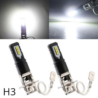 Auto LED-udu udutulelatern H3 / H1 80W CSP 2525 6LED ülihele lamp suure võimsusega esilatern udutule pirnid autotuled