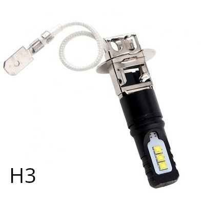 Auto LED-udu udutulelatern H3 / H1 80W CSP 2525 6LED ülihele lamp suure võimsusega esilatern udutule pirnid autotuled