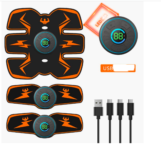 Smart EMS lihasstimulaator Treener Kõhutreening Kaalulangus Kleebised Smart Electric Fitness Massager lihasmassaaž