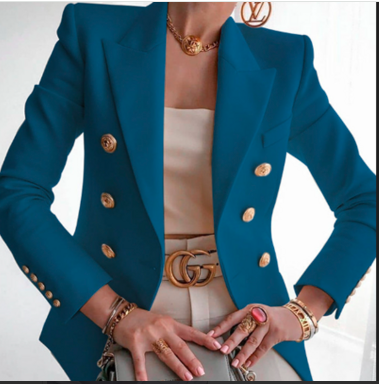 ZANZEA Fashion γιακάς με πέτο Γυναικείο σακάκι Μασίφ μπλέιζερ Γυναικείο μακρυμάνικο παλτό γραφείου 2023 Φθινοπωρινά κουμπιά με μέση εξωτερικά ενδύματα