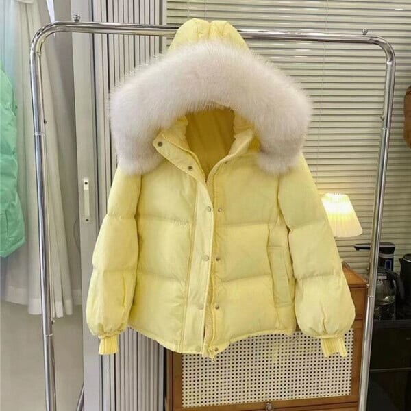 Nova zimska jakna Parke za 2023. Ženski kaput Krzneni ovratnik Kaput s kapuljačom Ženska jakna Debela topla pamučno podstavljena pufer jakna Gornja odjeća
