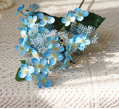 Flori artificiale de liliac, flori frumoase de mătase, pentru acasă, nuntă, bricolaj, decorare, coroană de aranjament de flori de mână falsă