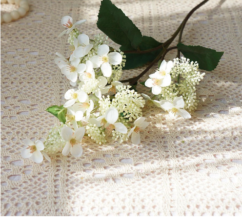 Flori artificiale de liliac, flori frumoase de mătase, pentru acasă, nuntă, bricolaj, decorare, coroană de aranjament de flori de mână falsă