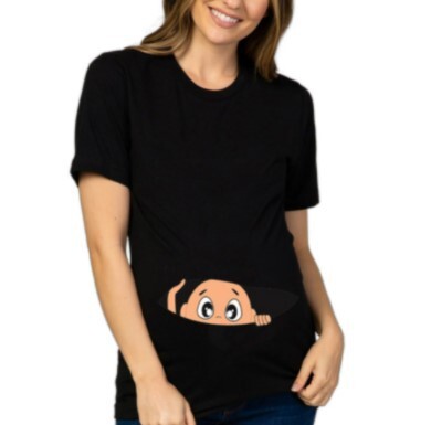 Grūtnieču T krekli sievietēm Jauki, smieklīgi grafiski grūtniecības dāvanas Vasaras ikdienas Mama grūtniecības blūzes Apģērbs