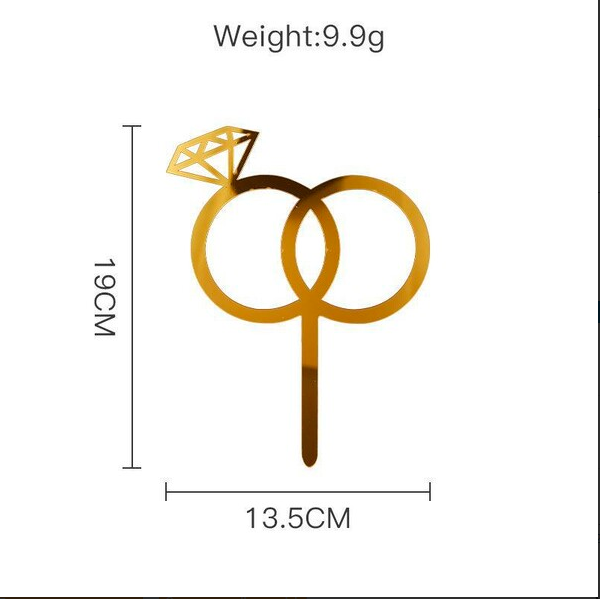 2022 Νεότερο INS Acrylic Mr & Mrs Proposal Cake Toppers For Womens Mens Lovers Weddings Engaged Party Cake Decorations Toppers