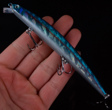 1 komad dulji 13,5 cm mamci za pecanje Minnow Vobleri 3D oči Plutajući mamci za morske šarane Tvrdi mamci Pesca Isca 3D oči