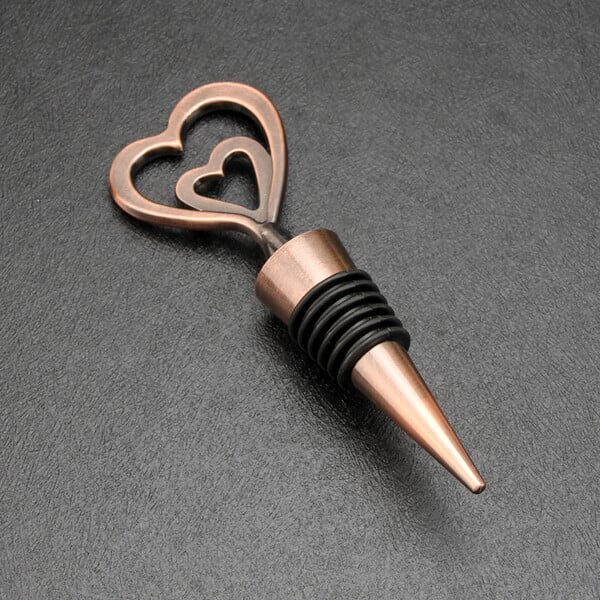 Love Heart Shape, Starfish, Mr & Mrs vyno butelio kamštis Cinko lydinio daugkartinio naudojimo kištukas Laikykite vyną šviežią, kad mielieji padovanotų vestuves