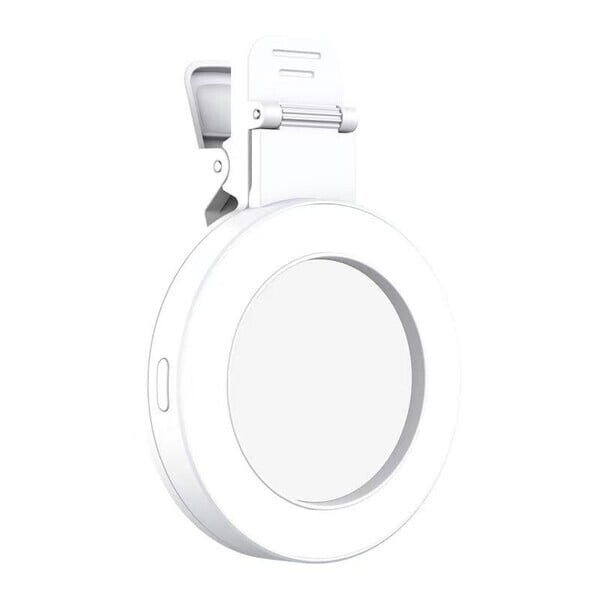 Clip de lumină inel pentru selfie, reîncărcabilă cu 60 LED, pentru iPhone, telefon mobil, laptop, tabletă, umplere, lampă portabilă pentru fotografiere video.