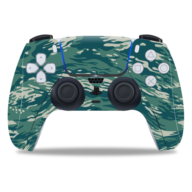 Autocolant pentru capacul de protecție în stil camuflaj de broasca de date pentru pielea gamepadului PS5 pentru controler PS 5 Decal Accesorii joystick