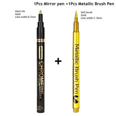 Galvanizācijas spogulis, sudraba šķidrums, atstarojošs krāsas pildspalva, roku labošana, hromēta metāla ūdensnecaurlaidīga riepu keramikas pielāgošanas krāsa