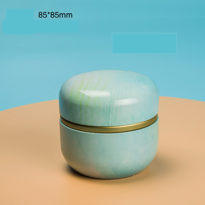 Tea Caddy Box konteinerid Küünlapurgid kohv kommid suupisted väikesed plekk mini kaasaskantavad säilituskarbid suletud purgid pakend teenõud