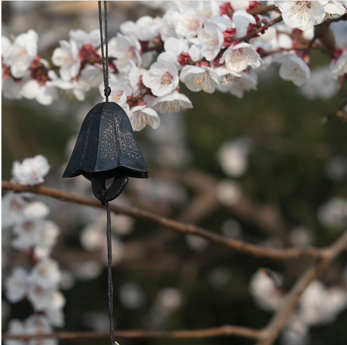 Templu din fontă de vânt japonez, care se roagă, cadou Captorul de vise, clopoțel din fontă, clopoței japonezi pentru ușă, verandă, dormitor, terasă