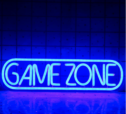 Neoninis ženklas Gamer Neoninis valdiklio ženklas, skirtas žaidimų kambario dekoravimui Žaidimų naktinis apšvietimas paauglių berniukų kambario dekoravimui Sienos dekoravimas