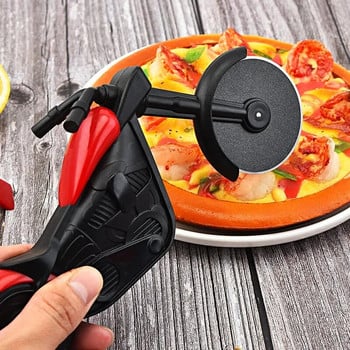 Резачка за пица от неръждаема стомана Инструменти за рязане с едно колело Чопър за пица Резачка Кухненска джаджа Домакински ножове за рязане на торта