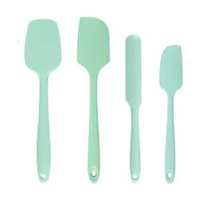 4 gab./komplekts virtuves silikona krēmkrāsas lāpstiņa sviesta šokolādes salātu skrāpis mikseris Nepiedegošs mīklas kūku konditorejas izstrādājumu blenderis Virtuves piederumi