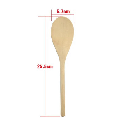 Ustensile de bucătărie din lemn Linguriță Furculiță Spatulă Amestecare pentru gătit Amestecare Instrument de bucătărie Instrument din lemn masiv pentru salată pentru Wok Tigaie