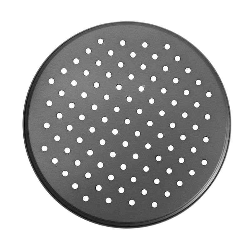 2 csomag 11 hüvelykes személyi perforált pizzaserpenyők, szénacél, tapadásmentes bevonattal, könnyen tisztítható pizzasütőtálca