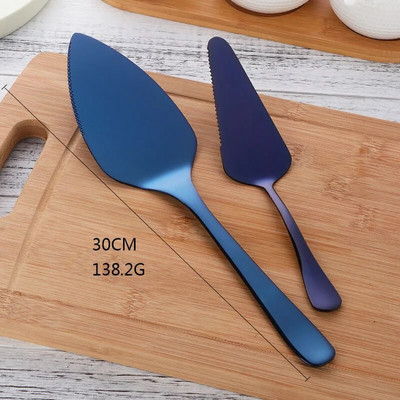 304 Rozsdamentes acél torta pizza lapát spatula sütés péksütemény eszközök partik Esküvői tortaszerviz Kés vágó tortadíszítő eszközök