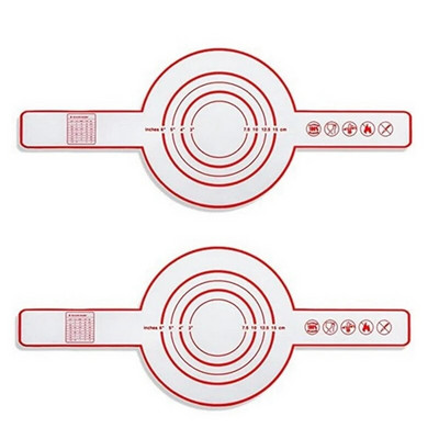 2 kom silikonske podloge za pečenje kruha u nizozemskoj pećnici Neljepljiva podloga za pečenje s dugom ručkom 8,3 inča listovi za višekratnu upotrebu