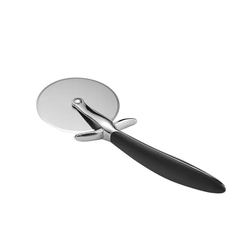 PizzAtHome cinko lydinio picos pjaustyklės peilis, sklandžiai besisukantis picos pjaustyklės ratukas su apvaliu peiliu makaronų pjaustyklė su rankenos kepimo įrankiais