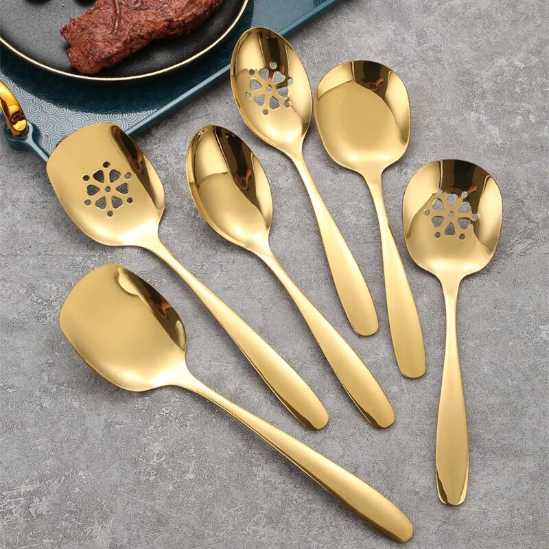 Rozsdamentes acél kanalak szűrőedények Nyilvános étel Evőeszközök Biztonság Szállodai Étterem Nyugati Nagy Evőeszközök Konyhai Főzőedények