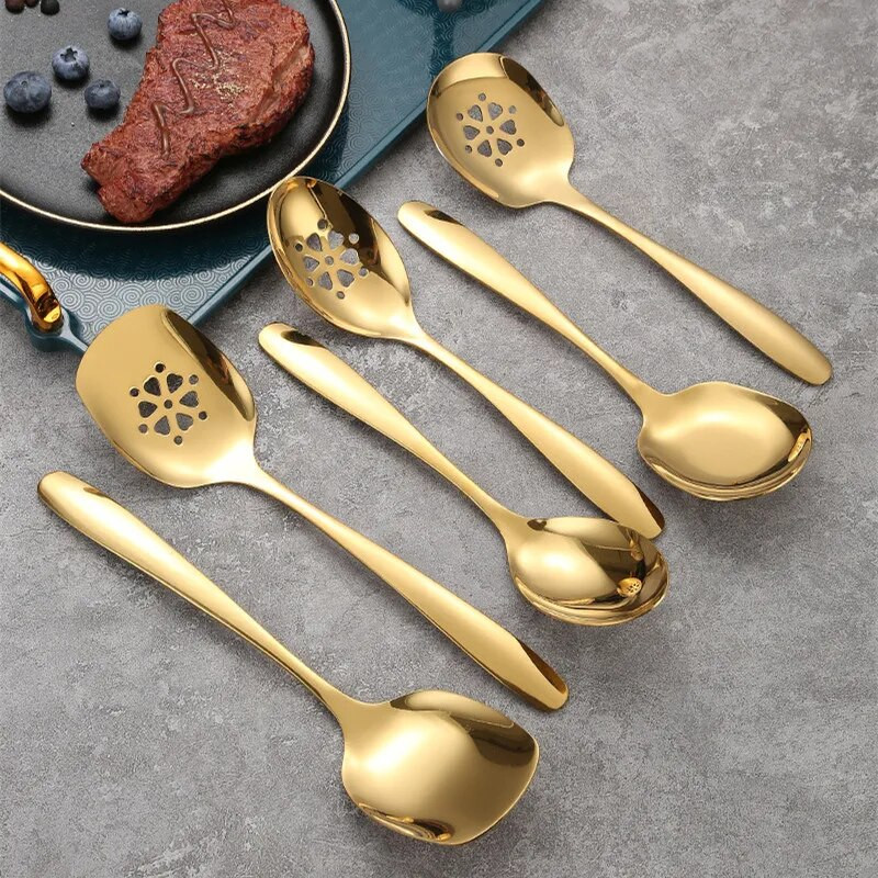 Rozsdamentes acél kanalak szűrőedények Nyilvános étel Evőeszközök Biztonság Szállodai Étterem Nyugati Nagy Evőeszközök Konyhai Főzőedények